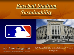 Baseball Stadium Sustainability