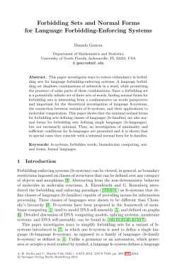 LNCS 7183 - Forbidding Sets and Normal Forms for Language