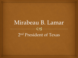 Mirabeau B. Lamar