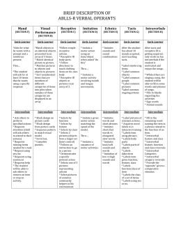 4. ABLLS-R Description Sheet