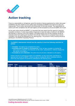 MARAC action tracking form FINAL