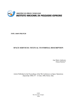 space services: textual to formal description - mtc-m16:80