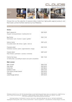 Choose from our fine selection of seasonal dishes made from high