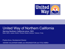 United Way PowerPoint Presentation Template