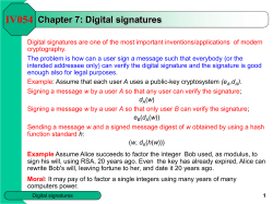 CHAPTER 09 - Digital signatures