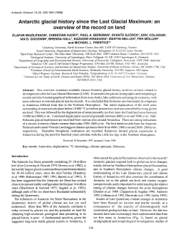 Antarctic glacial history since the Last Glacial Maximum: an