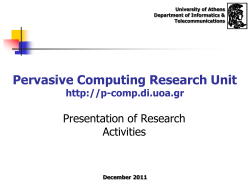 Pervasive Computing Research Group (p