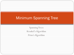 Minimum Spanning Trees