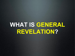 170429 what is general revelation