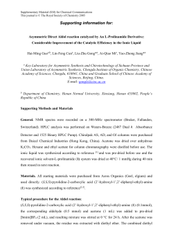 Supporting information for - Royal Society of Chemistry