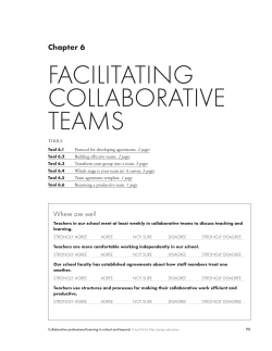facilitating collaborative teams
