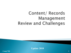Records Management