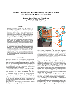 Building Kinematic and Dynamic Models of Articulated