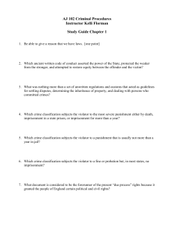 AJ 102 Concepts of Criminal Law