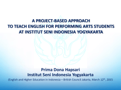 A PROJECT-BASED APPROACH TO TEACH
