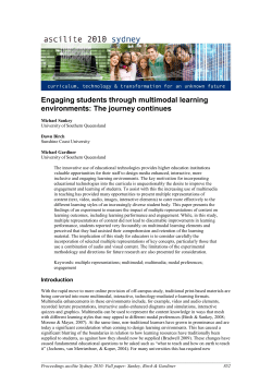 Engaging students through multimodal learning