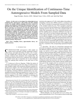 On the Unique Identification of Continuous