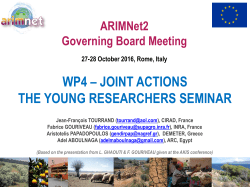 the young researchers seminar