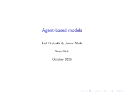 Agent-based models