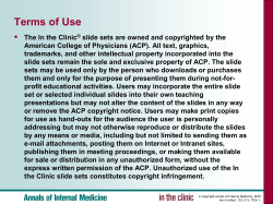Clinical Slide Set. Atrial Fibrillation