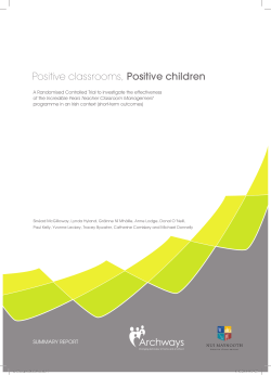Positive classrooms, Positive children
