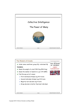 Collective Intelligence: The Power of Many