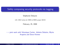 Safely composing security protocols via tagging