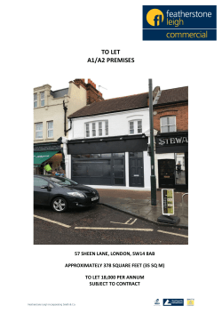 TO LET A1/A2 PREMISES