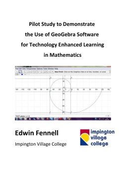 GeoGebra Project Report