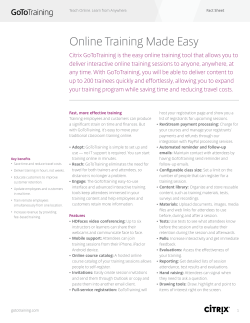 Online Training Made Easy