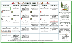 august 2016 - First 5 Del Norte