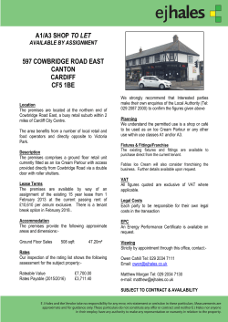 a1/a3 shop to let 597 cowbridge road east canton cardiff