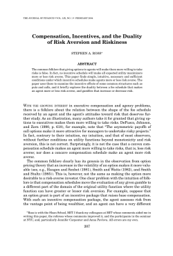 Compensation, Incentives, and the Duality of Risk Aversion and