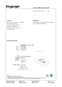 3.2x1.6mm SMD CHIP LED LAMP Features Description Package