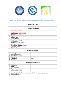 Application Form
