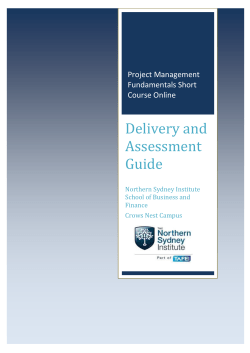 Delivery and Assessment Guide
