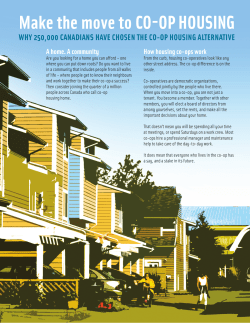 Make the move to CO-OP HOUSING - millikenco-op