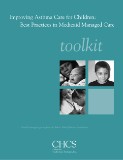 Improving Asthma Care for Children: Best Practices in Medicaid