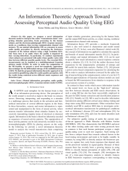 An information theoretic approach towards assing perceptual audio
