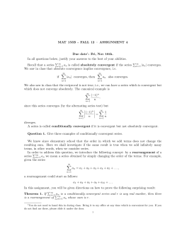 MAT 155B - FALL 12 &ndash; ASSIGNMENT 4 Due date1: Fri, Nov 16th. In