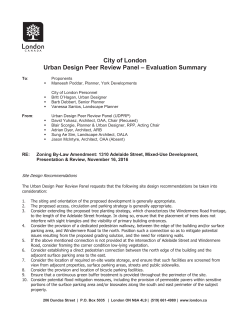 City of London Urban Design Peer Review Panel &ndash; Evaluation