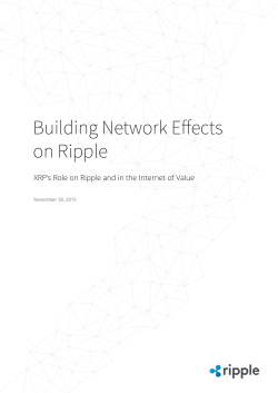 Building Network Effects on Ripple