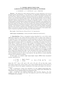 H2 Model Reduction for large