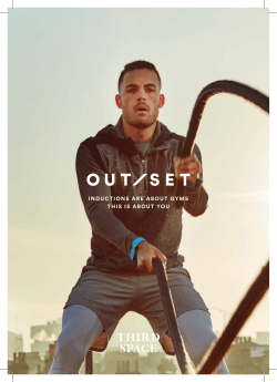 to Third Space`s Out/Set brochure