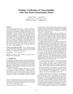 Modular verification of linearizability with non