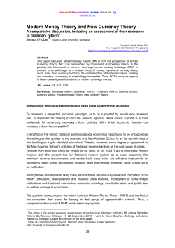 Modern Money Theory and New Currency Theory - Real