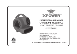 P-200T / P-200AT / P-230AT (115V / 60Hz)