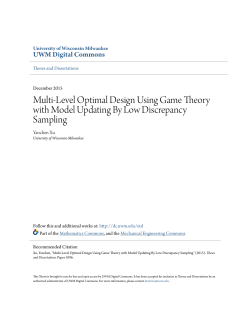 Multi-Level Optimal Design Using Game Theory with Model