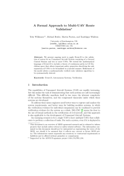 A Formal Approach to Multi-UAV Route Validation