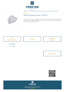 Scheda tecnica: Set of 10 proximity cards